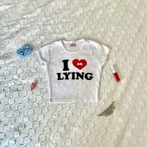 I ❤️ Lying Crop Top